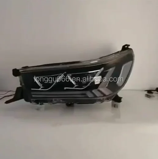 Car Styling for Toyota Hilux Headlights 2015-2019 New Revo Headlight DRL Hid Head Lamp Angel Eye Bi Xenon Accessories