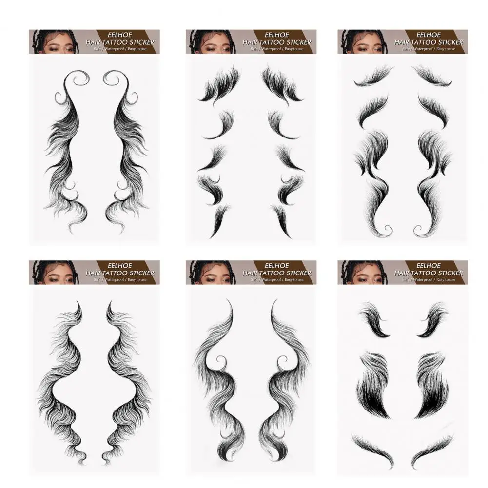 
Template Edges Bang Baby Hair Tattoo,7 Day Long Lasting Baby Hair Edges Tattoo Sticker,Waterproof Tattoo Edges Baby Hair 