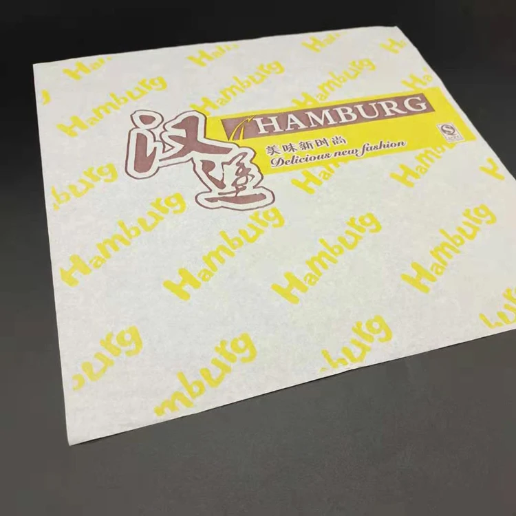 
custom burger wrapper paper deli paper coated paper for food 