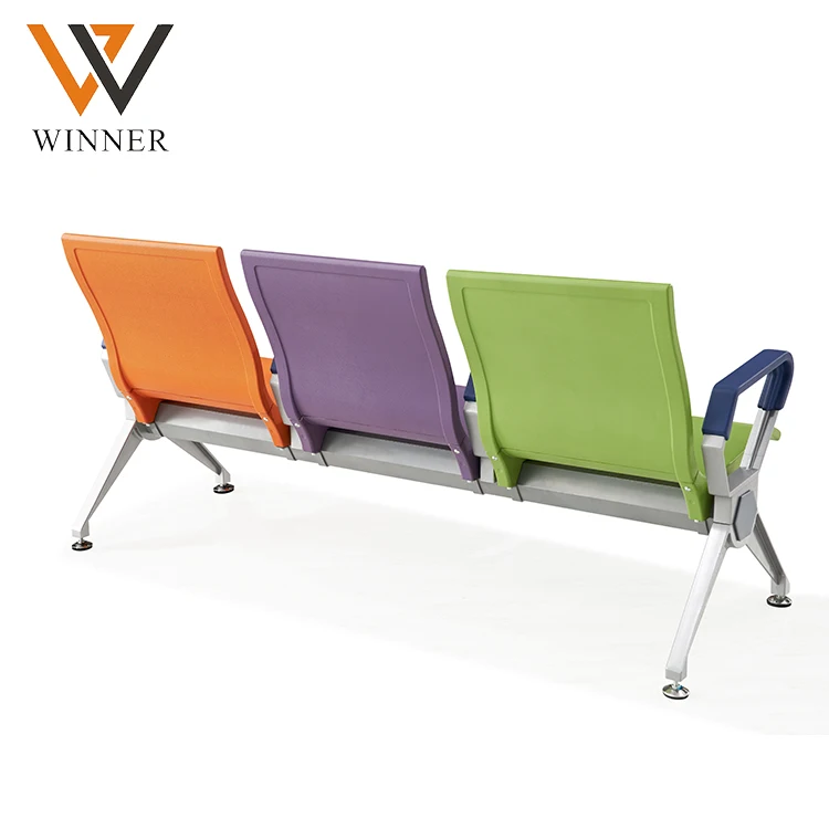3-seater 2-seater waiting chair steel bench wait leather medical office waiting room hospital metal chairs with cushion
