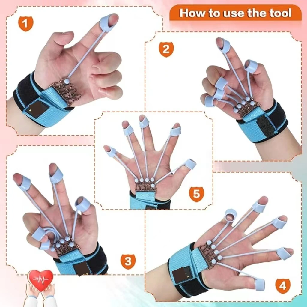 Haiyang Libenli Colorful Adjustable Finger Exerciser Hot Sale Hand Gripper Strengthener for Forearm and Finger Fitness