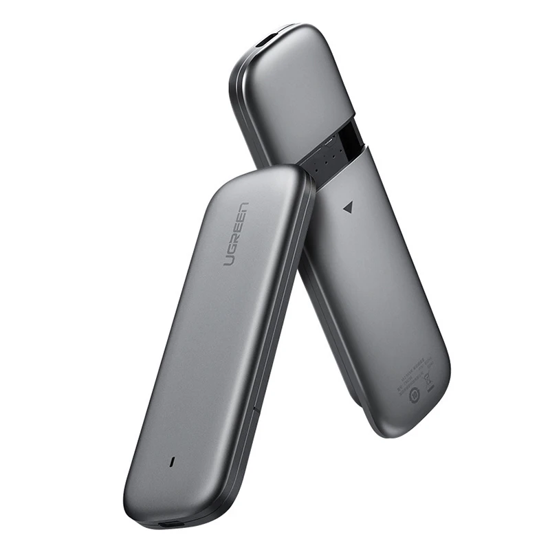 Корпус SSD ASM2362 UGREEN M2 NVME 10 Гбит/с, корпус M.2 на USB Type C 3,1, адаптер SSD для NVME PCIE NGFF SATA M/B Key, корпус SSD