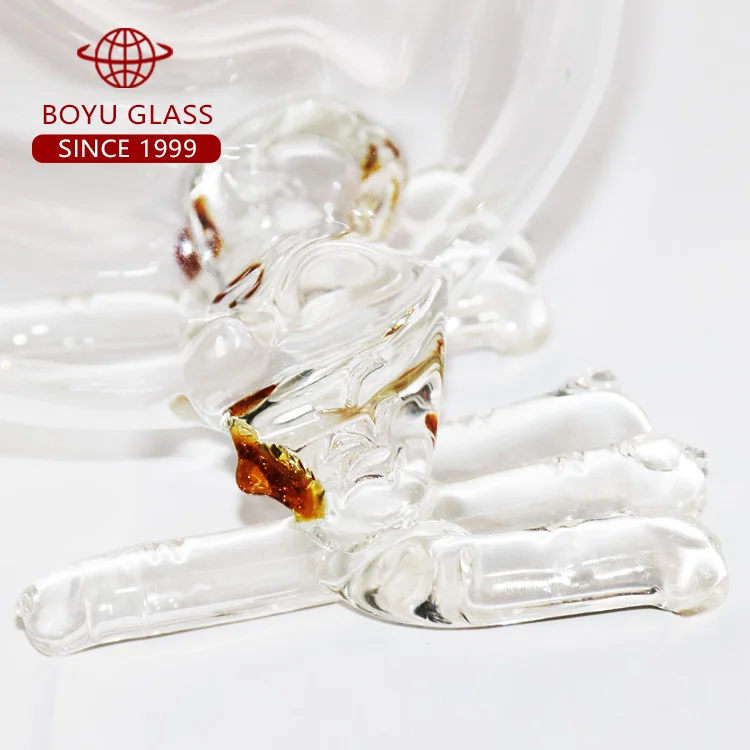 2022 Borosilicate Dragon Shape Liquor Bottle 350ML Double Walled Tumbler