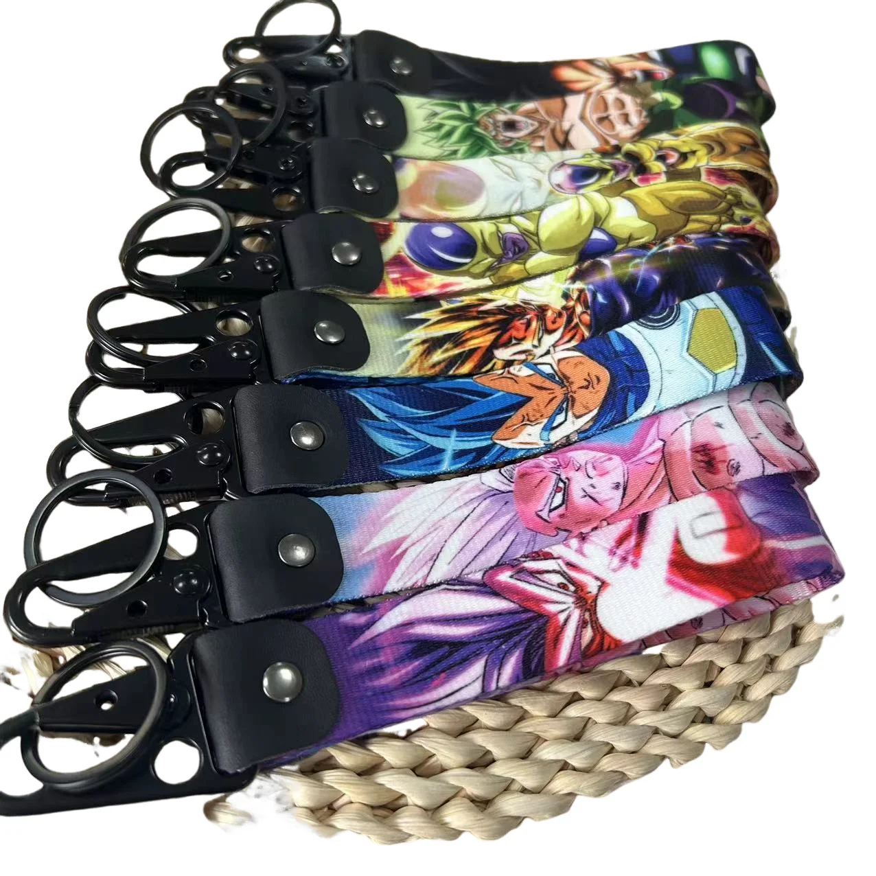 Customized LOGO Anime Dragon Ball Eagle Beak Keychain Heat Transfer Process Durable Auto Accessories Key Rings Keyring