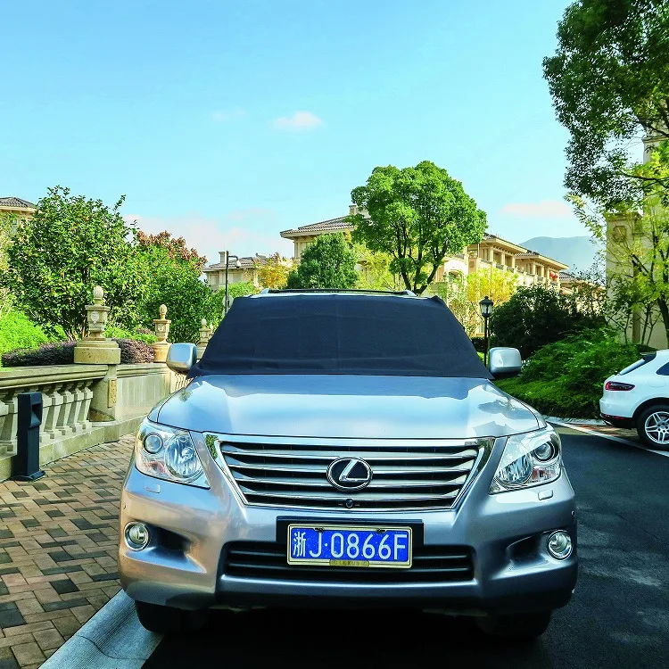 Manufacturers Customized Printed Sun Shade Curtain Foldable Car Snow Windshield Cover