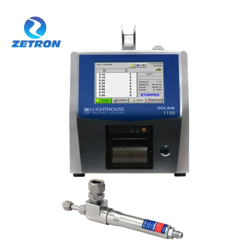 Zetron Lighthouse SOLAIR-1100 Airborne Particle Counters With 5.7-inch Color TFT Touch Screen Display