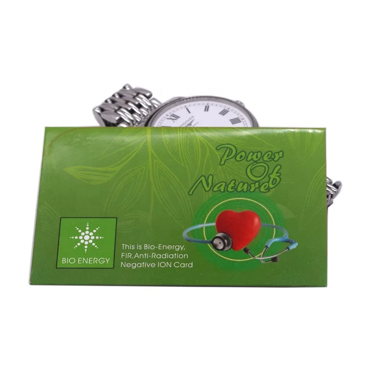 Health care negative ion card bio nano energy card with OEM