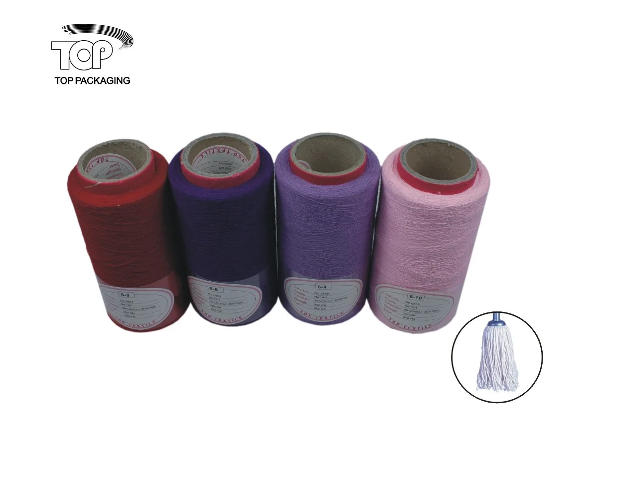 
blended yarn for mop rope cotton mop yarn colorful yarn 