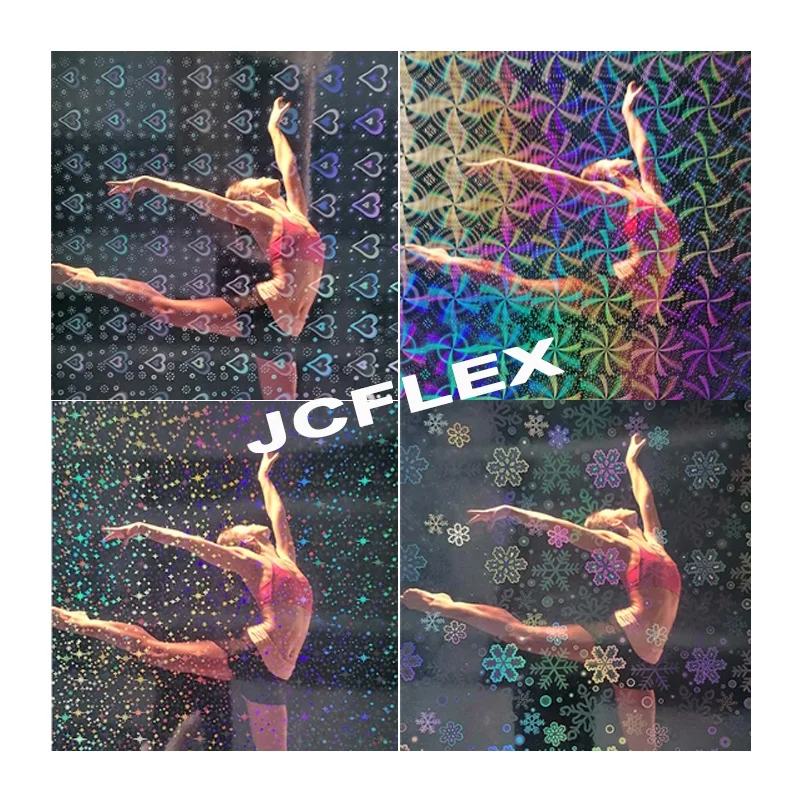 Transparent Holographic Lamination Overlay Film BOPP Material With Texture Photo Laminating Pouch A4 Size With Many Patterns