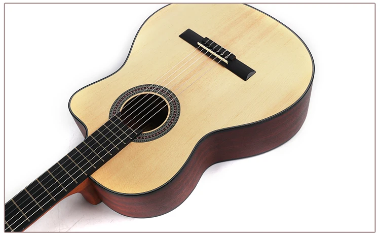 39 inch Affordable Beautiful Sound advanced Playing Wood Musical Instruments Classical Guitar With Nylon String