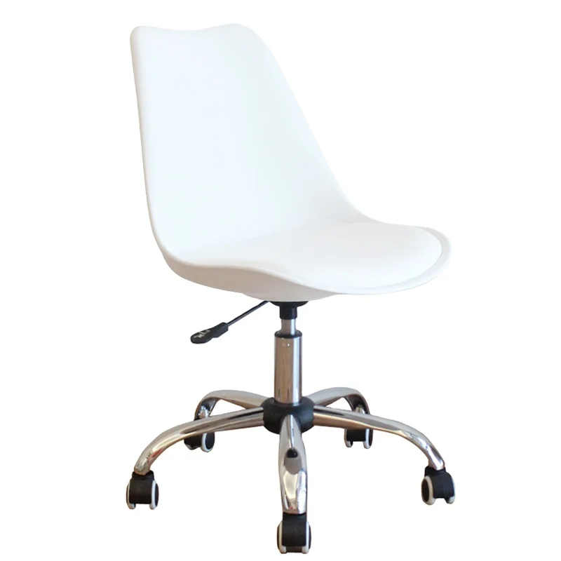 wholesale chaise bureau sillas de oficina silla de juego swivel adjustable white office chair armless study chairs gaming chair