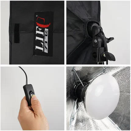 Photo Studio Softbox Kit with Led Light for Photography Lighting Portrait Photography Kits