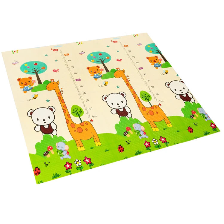 Sansd Customize Eco-friendly Dinosaur Boy Crawling Folding Xpe Foam Baby Play Mat