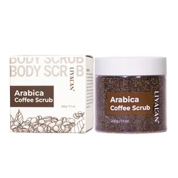 Amazon Private Label Exfoliating Body Polish Gommage Corps Anti Cellulite Stretch Marks Detox Arabica Coffee Scrub