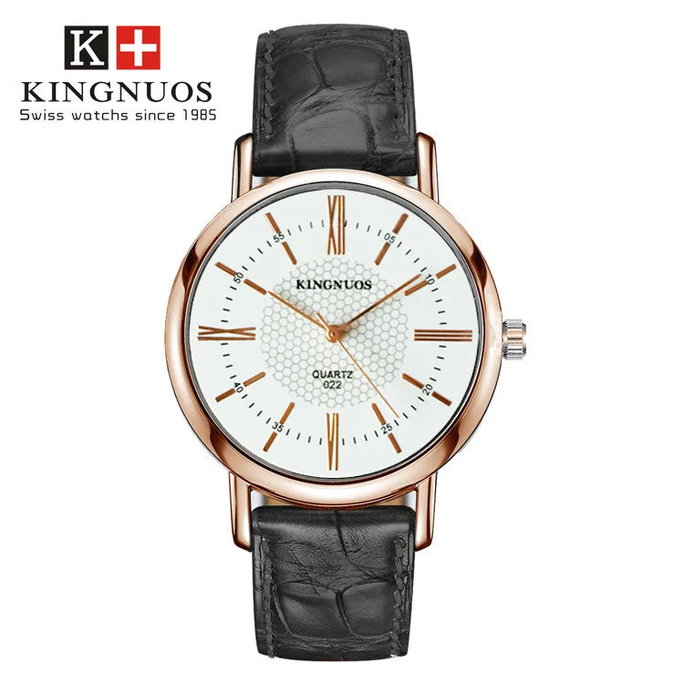Custom Watch Fashion Rose Gold Roman Numeral Belt Watch Men Ladies Couple  Belt Watch Factory price