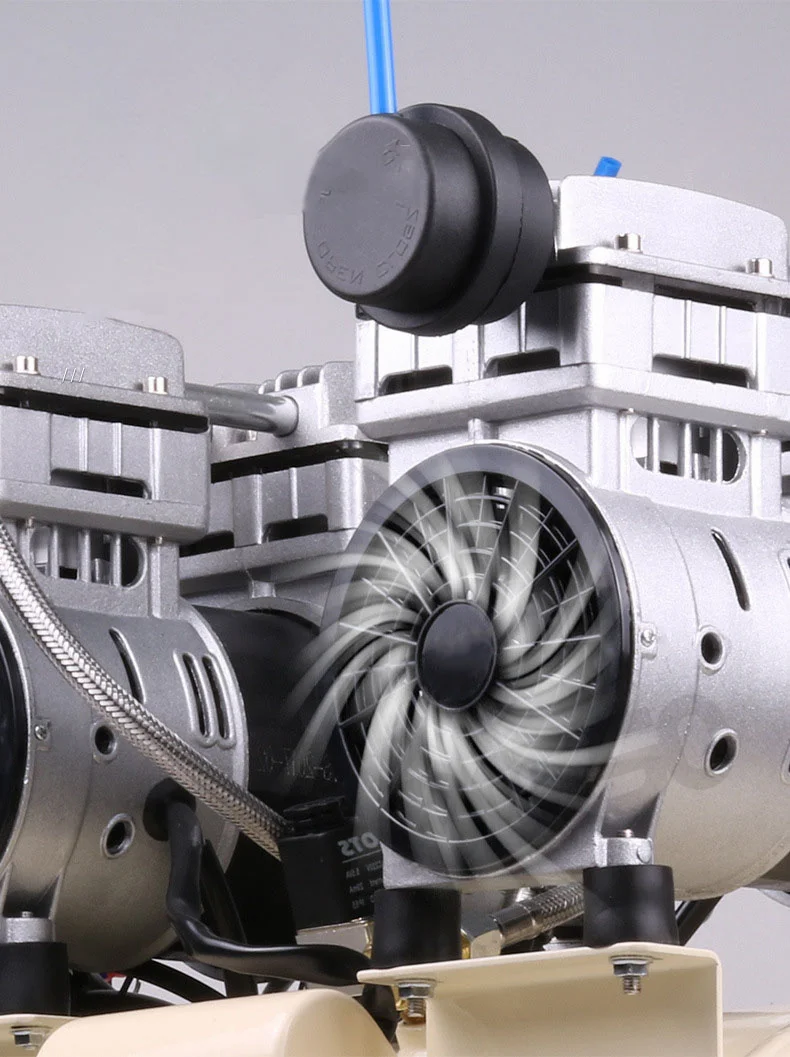 Factory custom industrial professional silent portable oil free air compressor