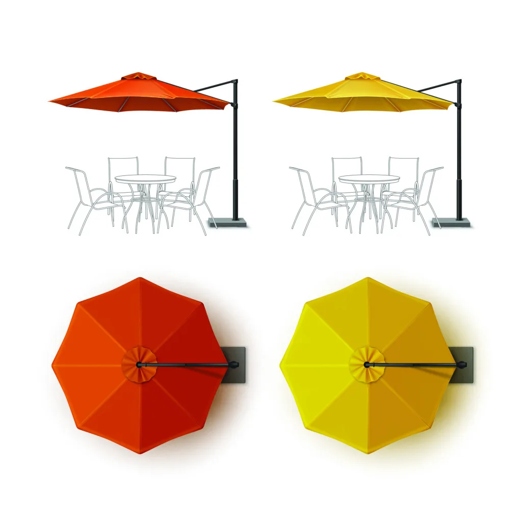 3x4M Sun Protection Waterproof Aluminum Garden Parasols Outdoor Large restaurant cafe umbrella