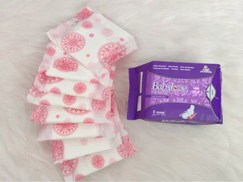 Hot Sale High Quality Competitive Price Sanitary Napkins Pad Lady Soft Wholesale Best Sanitary Napkin Packaging Box, Natural ISO