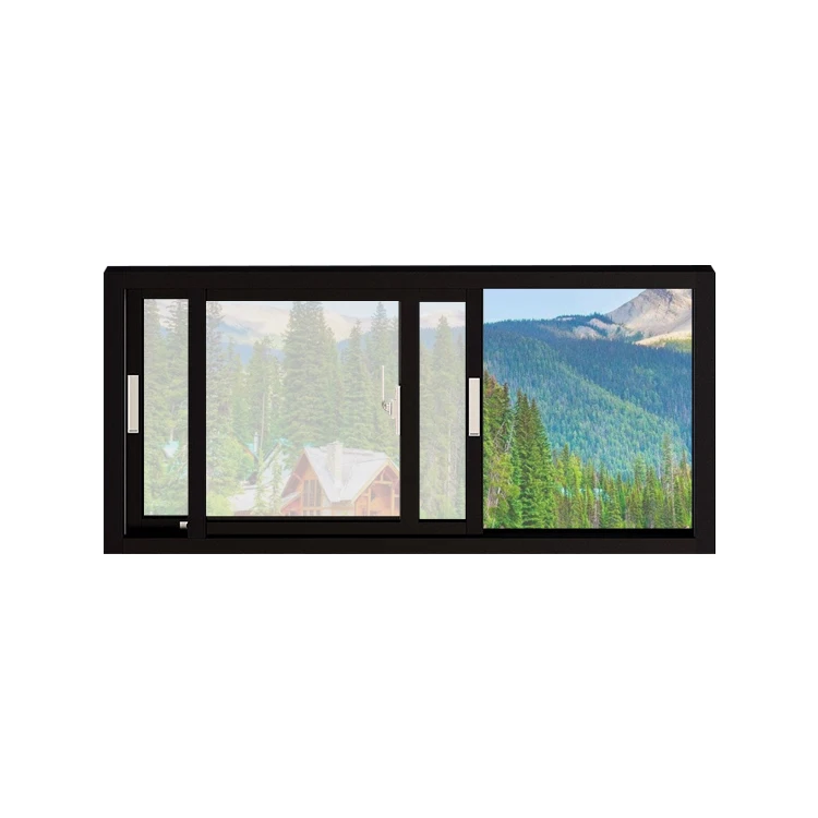 Made in China energy-saving double glass aluminum sliding window can be customized