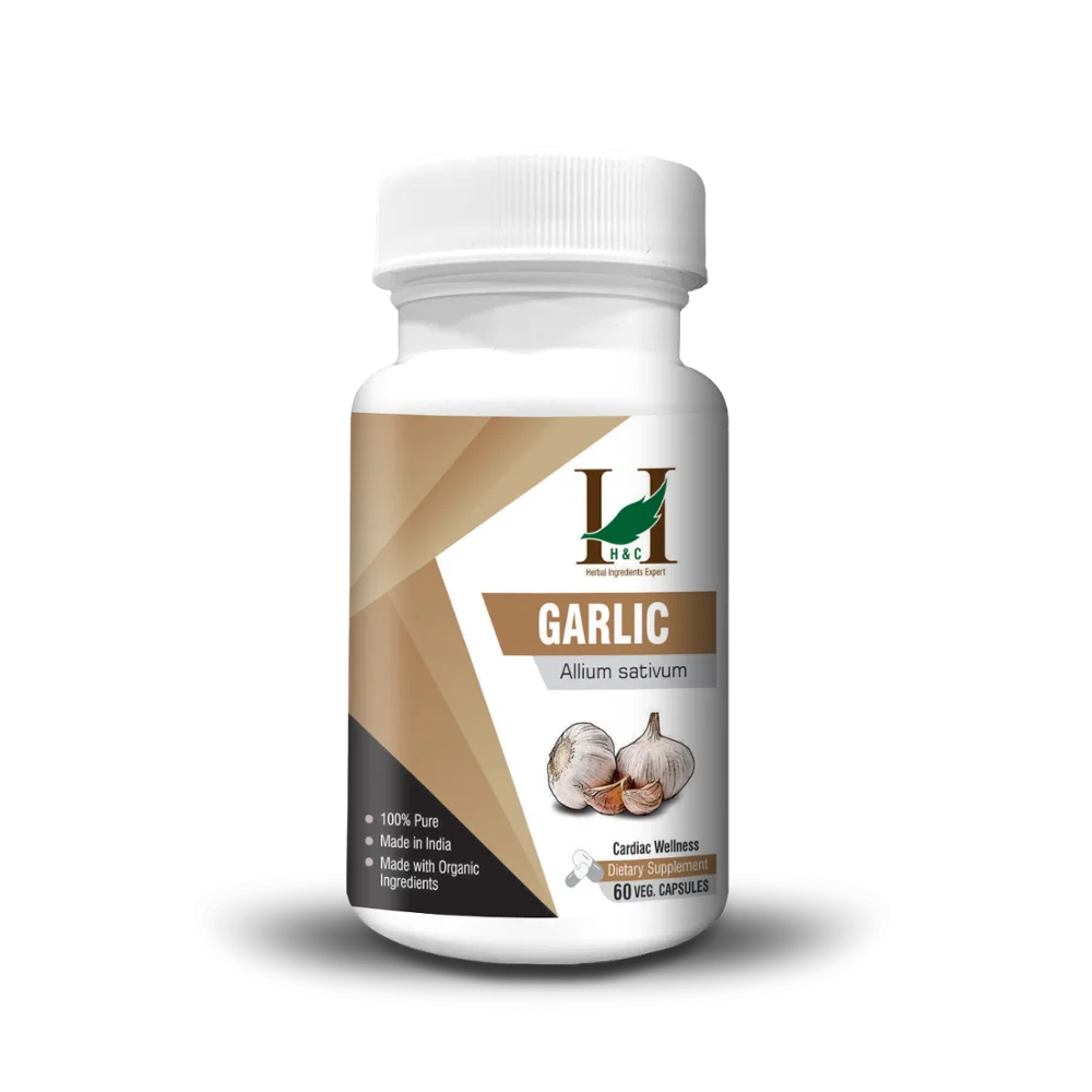Капсулы чеснока H & C (Allium sativum) - 450 мг, 60 шт.