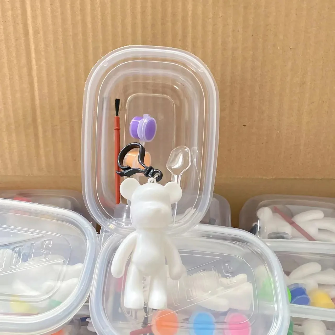 Hot Halloween Plaster Painting Doll Creative Diy Plaster Toy Kids Painting Coloring Doll Set Easter Decoration