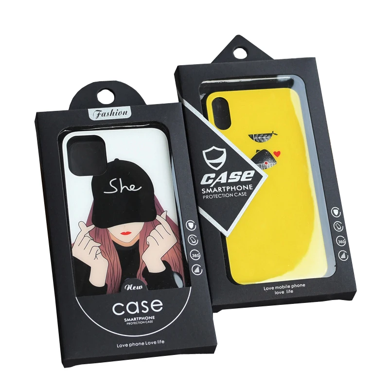 Universal OEM empty custom phone case cardboard package box eco friendly mobile phone packaging box for iphone