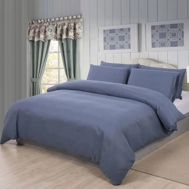 
4 Piece King Size Microfibe Tencel Bed Sheet With Duvet Cover Bedding Set 