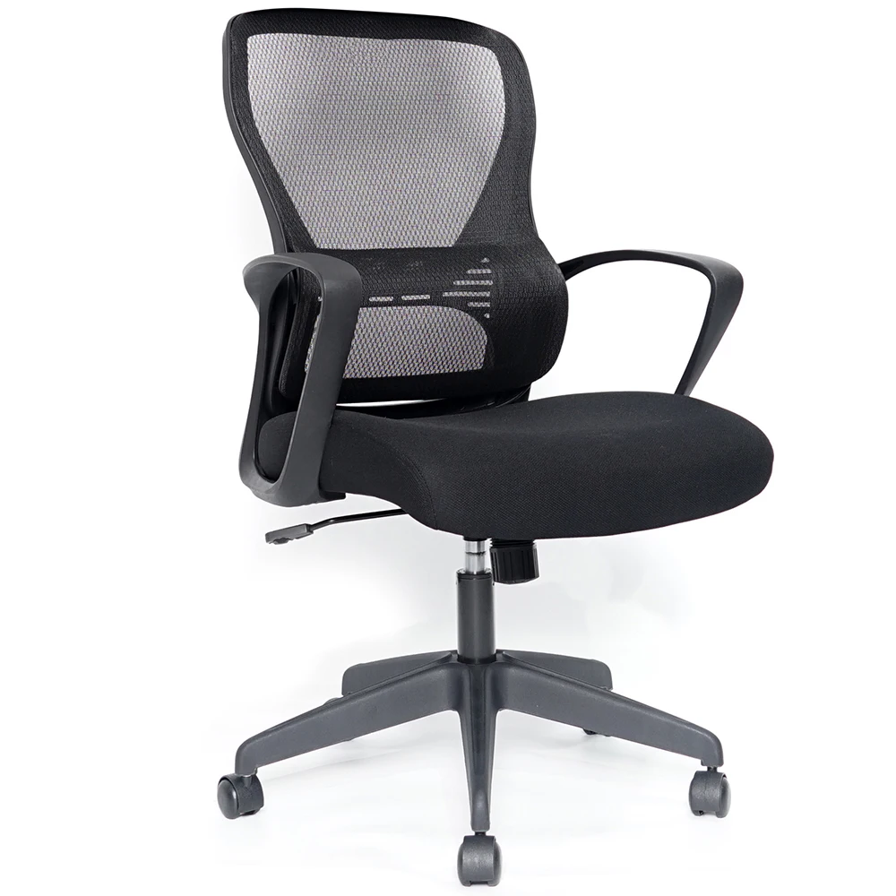 Kabel High Quality Mid Black Mesh Back Ergonomic Chair Office Visitor Pc Chairs