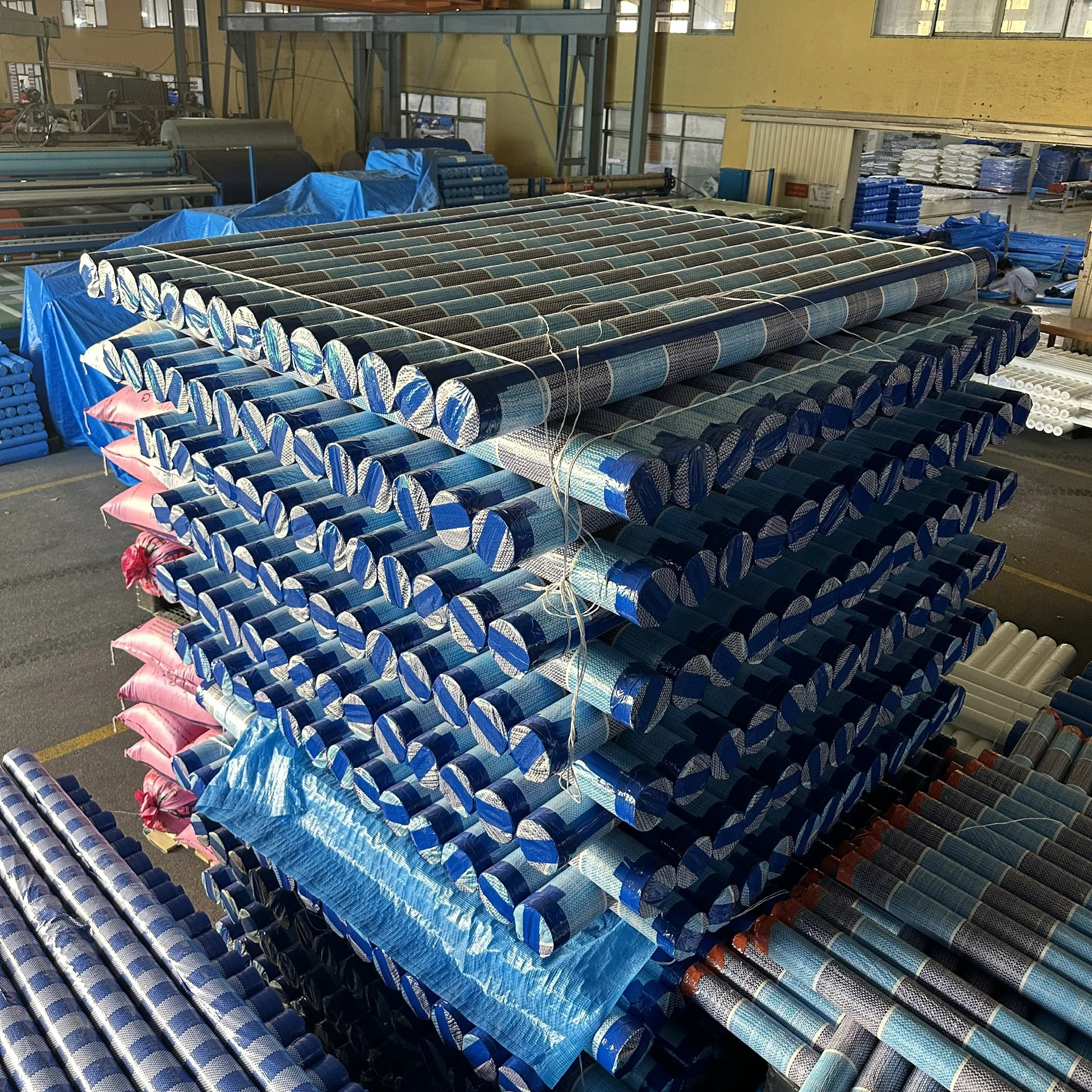 Vietnam factory PP tarpaulin 2 sided PP tarpaulin roll used for tents, tarpaulins.