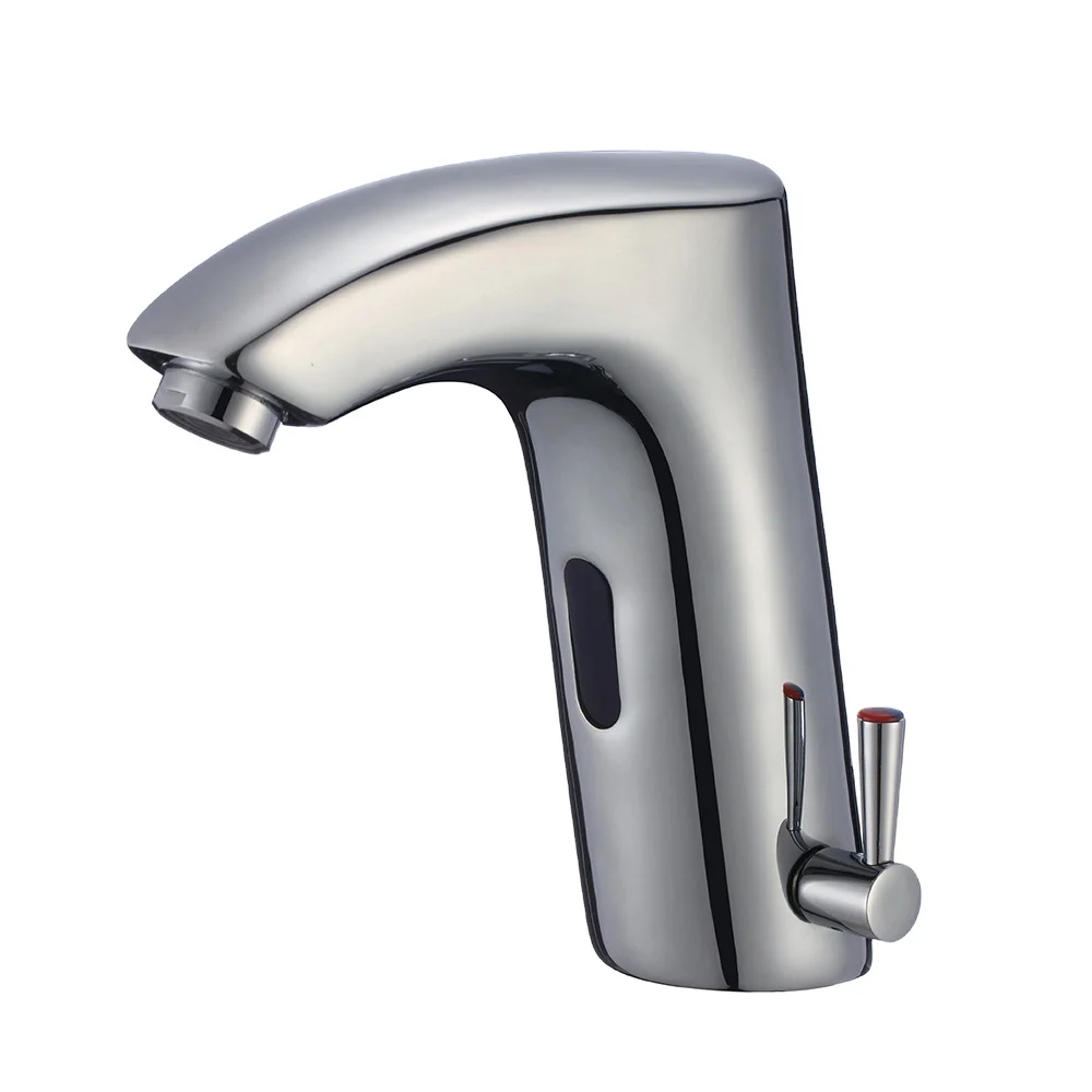 Watermark Electric Touch Deck Mounted water saving hospital Automatic Sensor water tap smart tap bathroom faucet