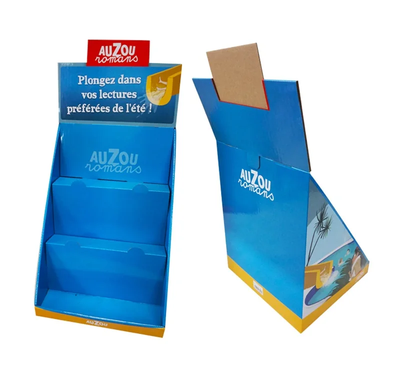 Фабрика изготовленный на заказ логотип картона в розницу столешницы витрины 3 яруса кружевных прилавок дисплей