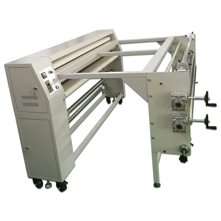 Gwin 1.6m Roll To Roll Heat Transfer press machine roller sublimation machine with table for fabric printing