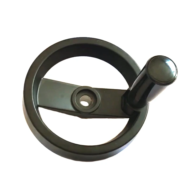 Bakelite round handwheel with rotating handle