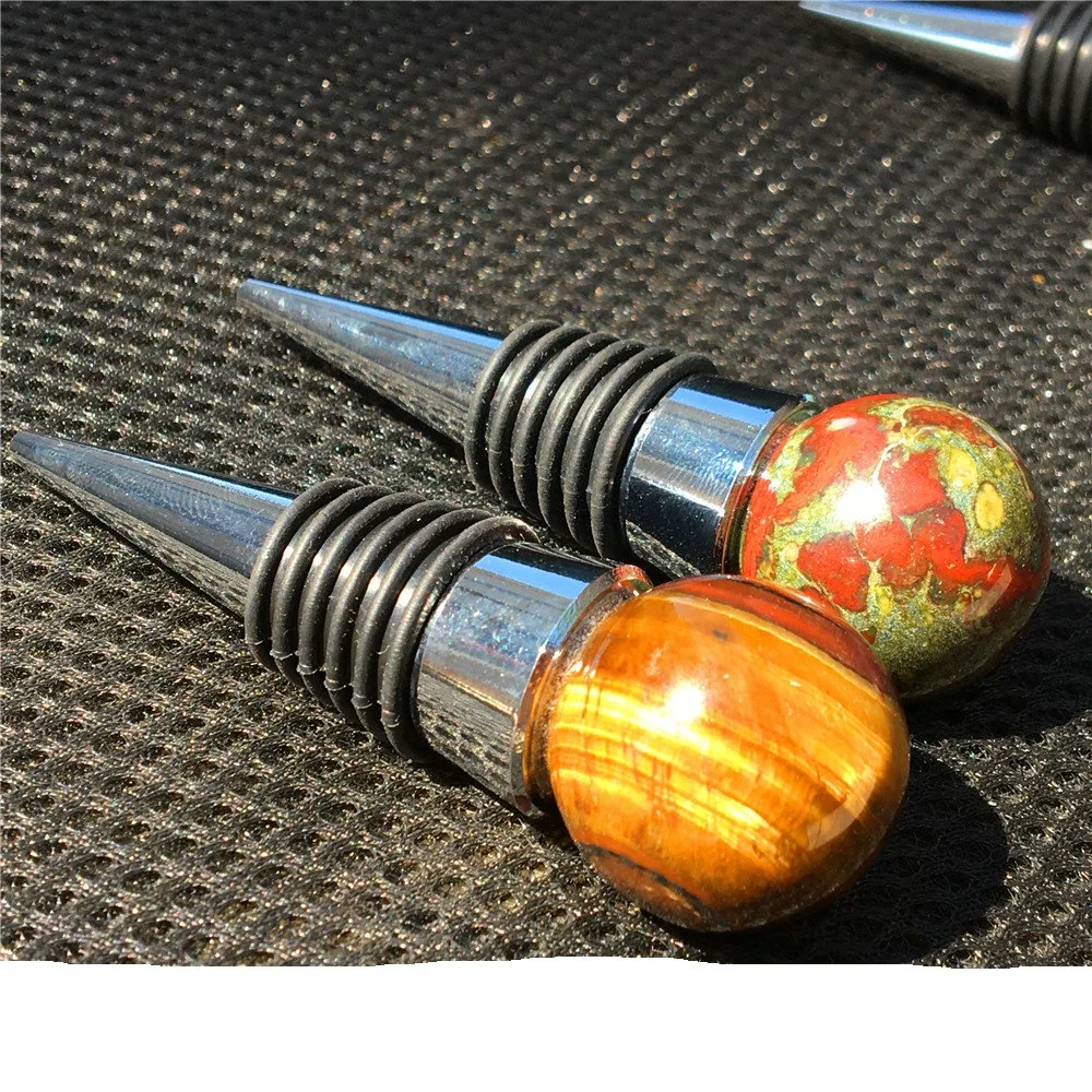 High quality wine corks Various crystal head red wine bottle stopper