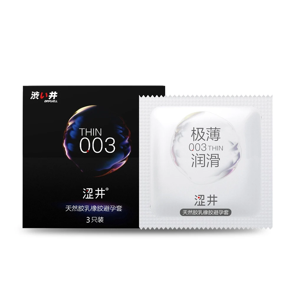 DRYWELL Лидер продаж ультра тонкий 0,03 мм реальные сенсорные мужчин из натурального латекса секс презервативы Гладкий смазанные презервативы для мужчин и женщин