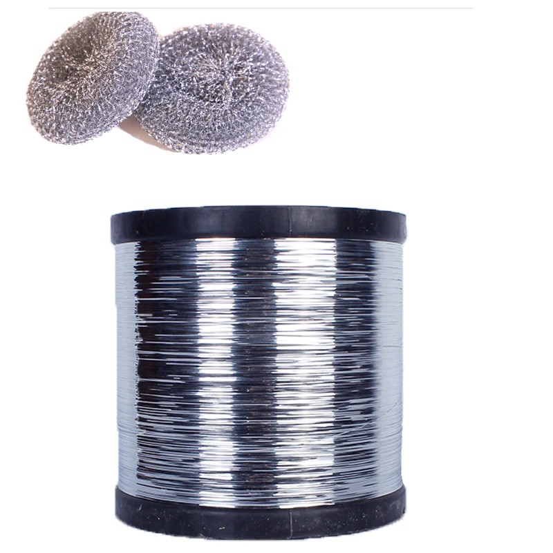 Scrubber raw material 0.2mm flat galvanized wire