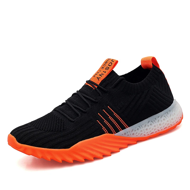Cheap Price Comfortable Flat Unisex Breathable Knit Custom Sneakers