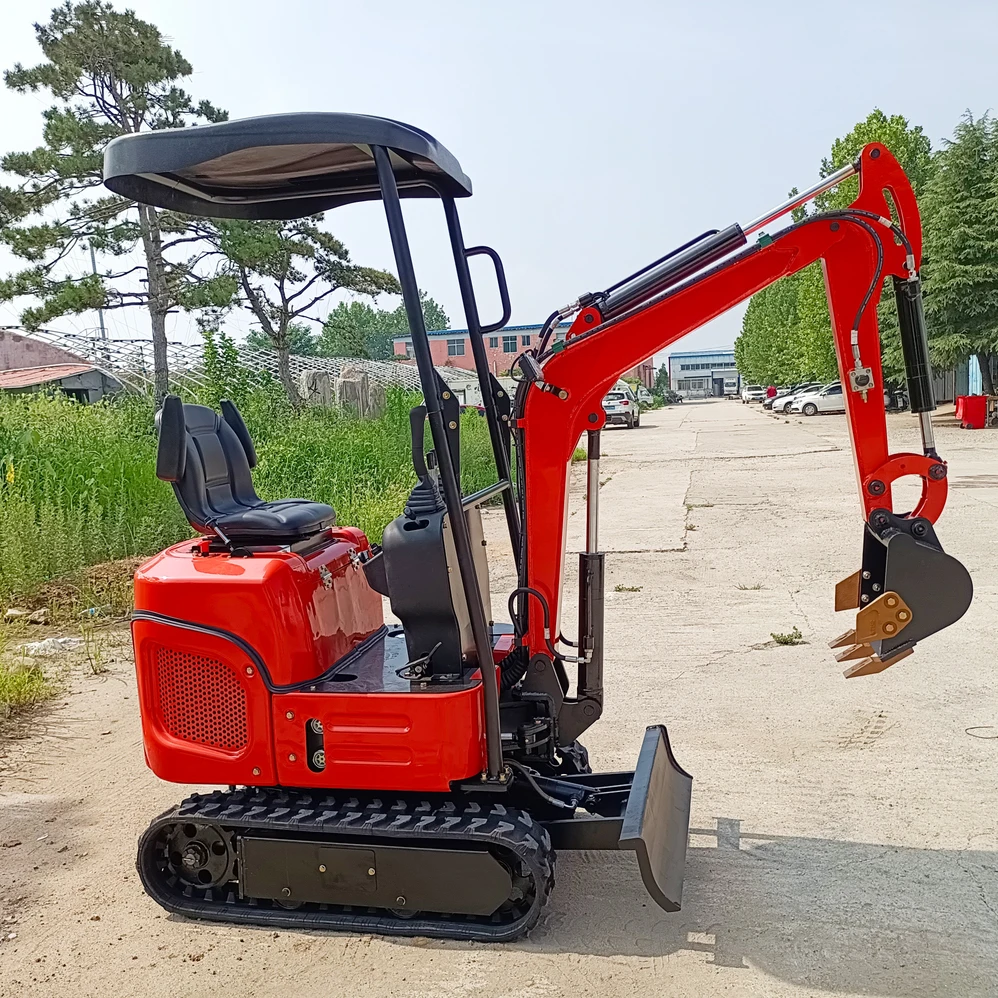 Маленький экскаватор, новый дизельный двигатель, экскаватор 1000 кг, мини-экскаватор 1 т из Китая