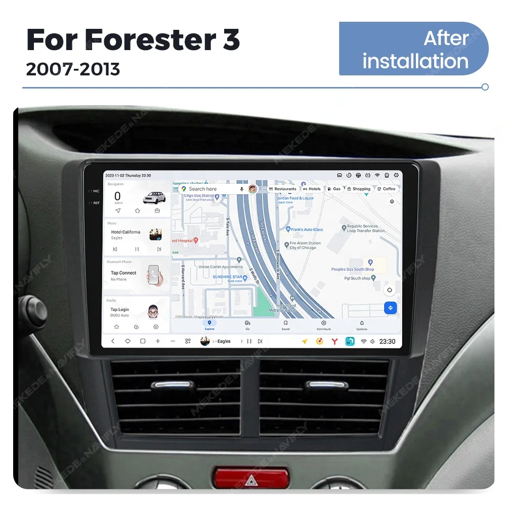 Mekede DUDU7 android автомобильный Радио dvd-плеер 2K QLED auto wifi 4G GPS DSP для Subaru Forester 3 2007 2008 2009 2012 2011 2013