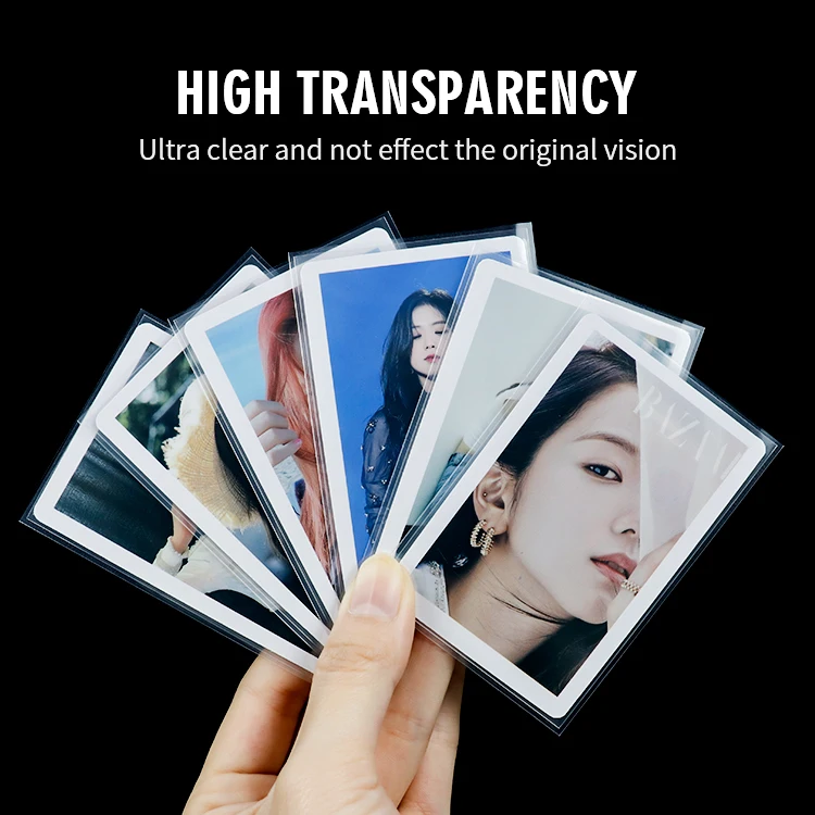 In stock !!!  Clear Matte Premium thickness KPOP Idol Photo Card Sleeves