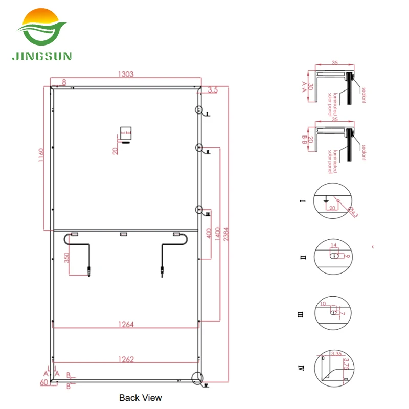 Jingsun High power Mono N-type 210mm 690w 715w 700w 705w 710w  Solar panels for home energy storage
