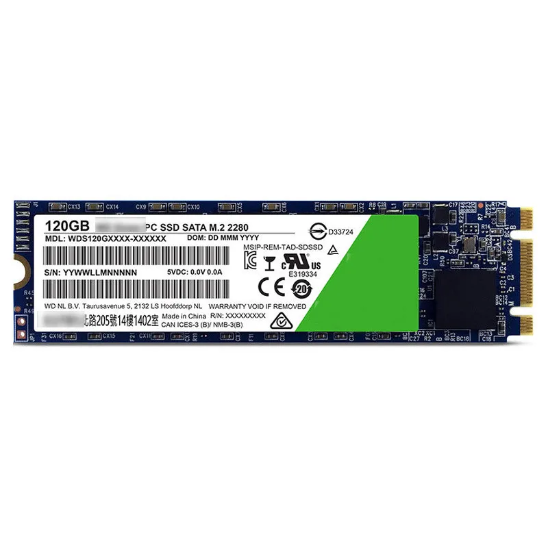  100% Оригинальный Wester D-цифровая зеленый SSD 120 ГБ 240 M.2 2280 545 МБ/с. Внутренний твердотельный накопитель жесткий диск ноутбука