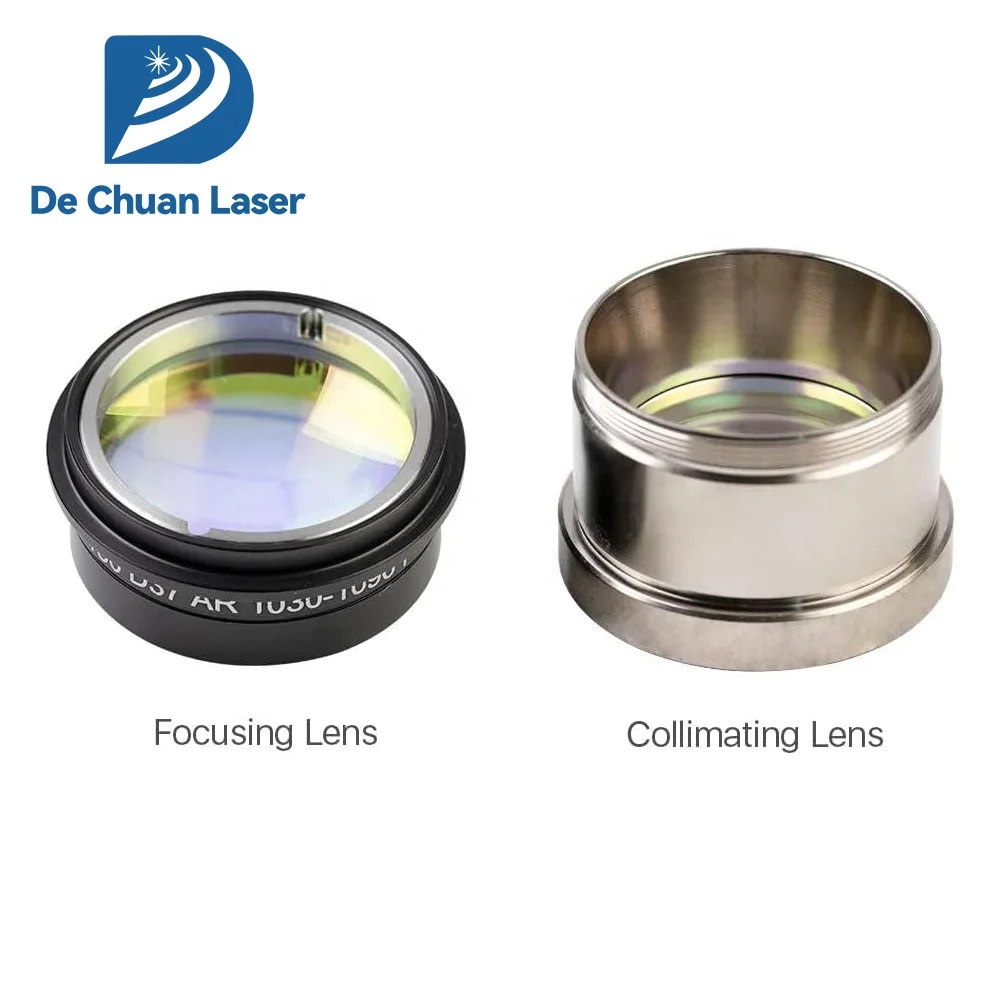 Dia.28mm 30mm 37mm 38.1mm F75 F100 F125 F150 F155 F200 Fused Silica Fiber Laser Collimator Focus Lens For Raytools Cutting Head