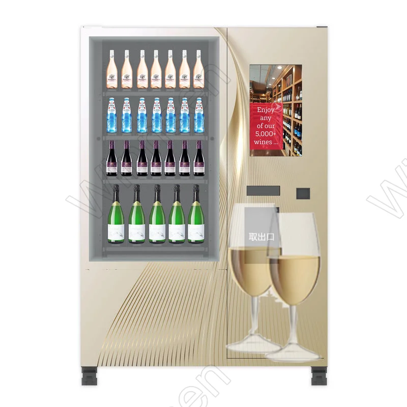 Smart combo wifi custom  bar cocktail champagne wine soda sparkling water  bottle glass beer vending machine