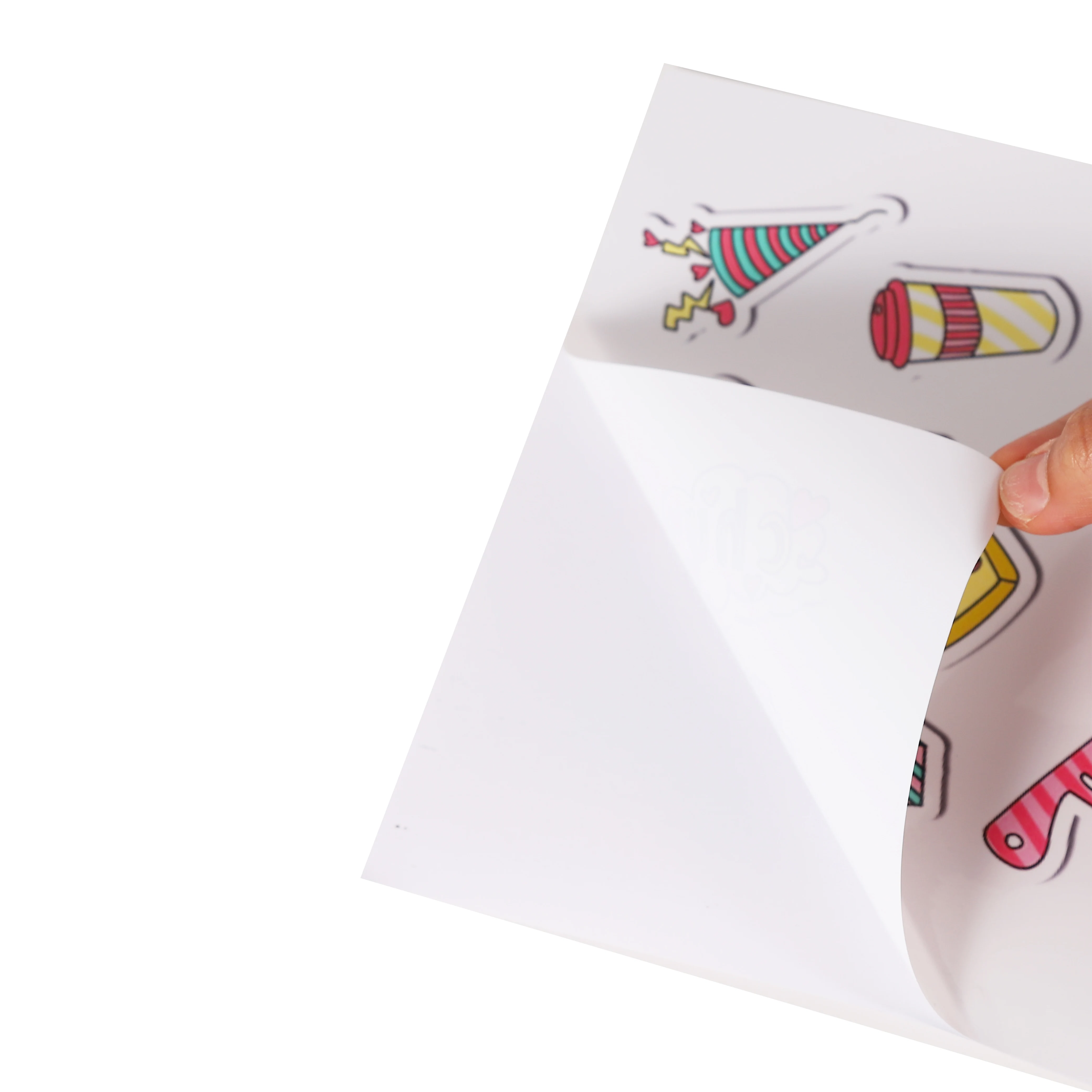 20 Sheet A4 Glossy White Printable Vinyl Sticker Paper for Inkjet Printer Waterproof Self-Adhesive Dries Quickly