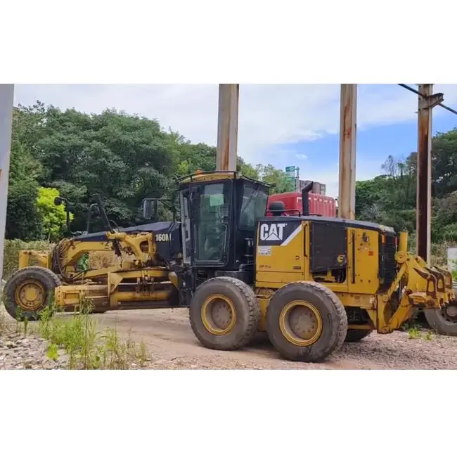Original Color Used CAT 160M Motor Grader C9 Engine 16tons Caterpillar Grader 14H/140H/12H/140G