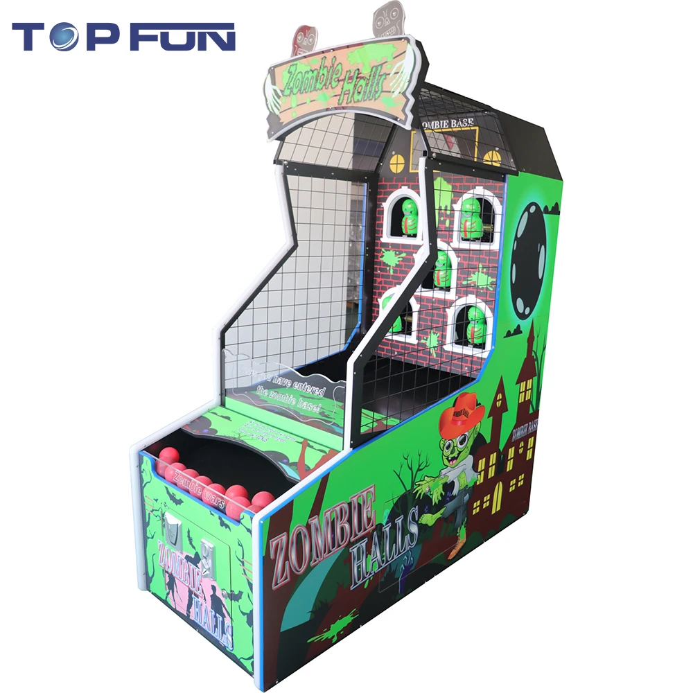 Factory Customization Arcade Ticket Redemption Games Machine Zombie Halls Throwing Balls Gaming Equipment