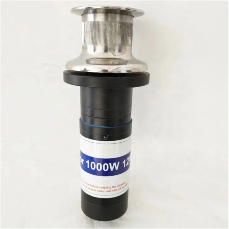 12V 24V 600W 800W 1000W 1200W Stainless Steel Vertical Anchor Winch Windlass with/Without Capstan Marine Boat Yacht