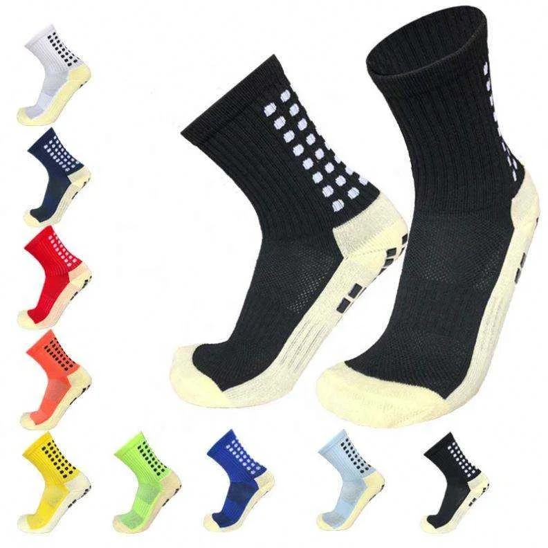 Cyrus Wholesale breathable Anti Slip Soccer Socks Sports Wear Custom Design Non-Slip Football Grip Socks