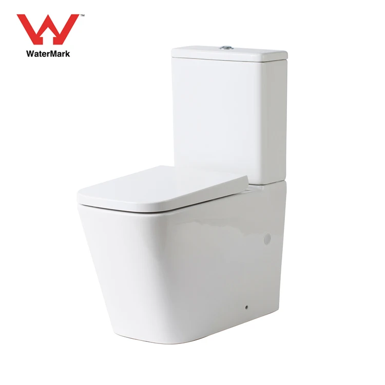 Square watermark australian back to wall floor mount toilet closet bathroom p trap sanitary ware ceramic two piece toilet